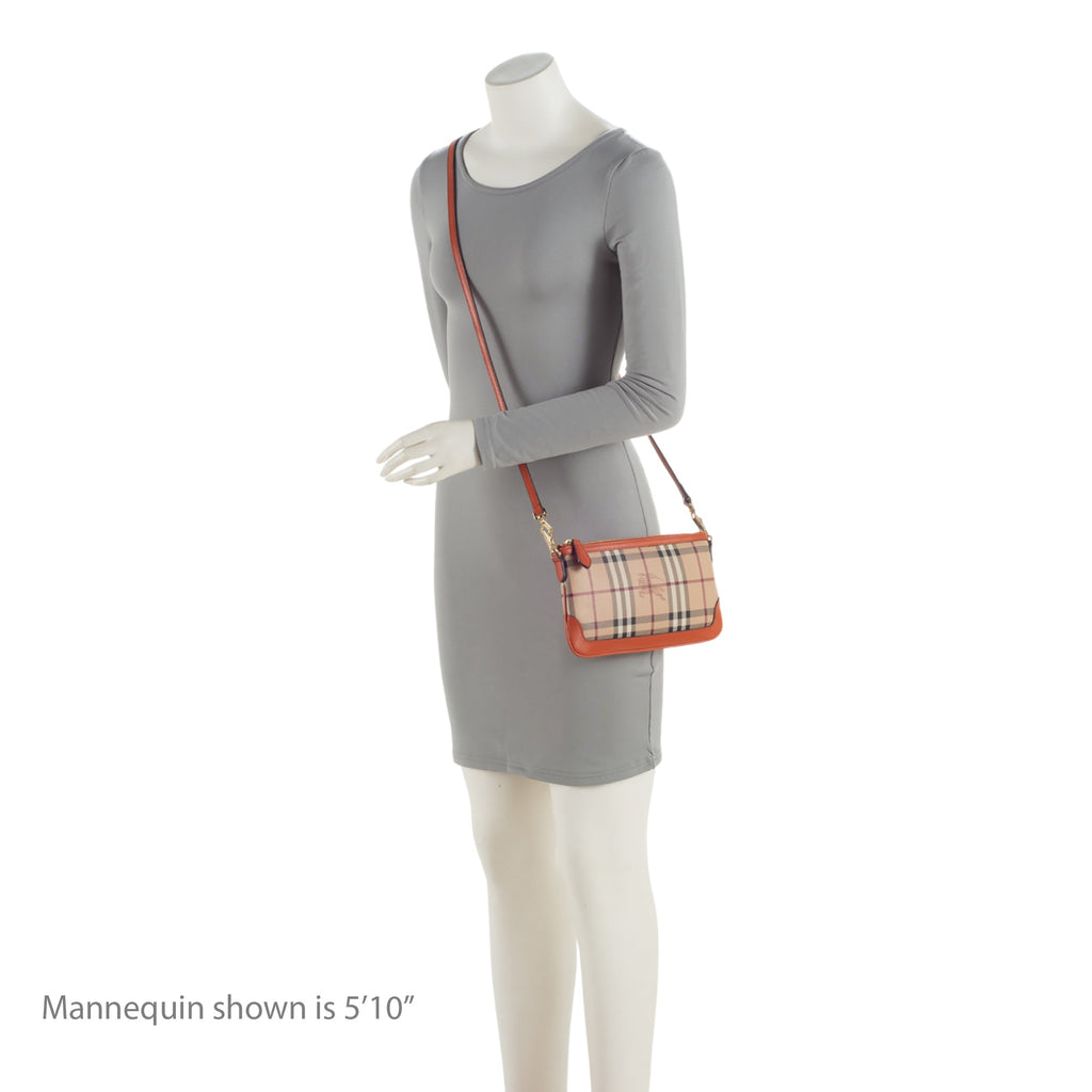 Burberry Haymarket Check Peyton Clutch (SHF-IfJeTZ)