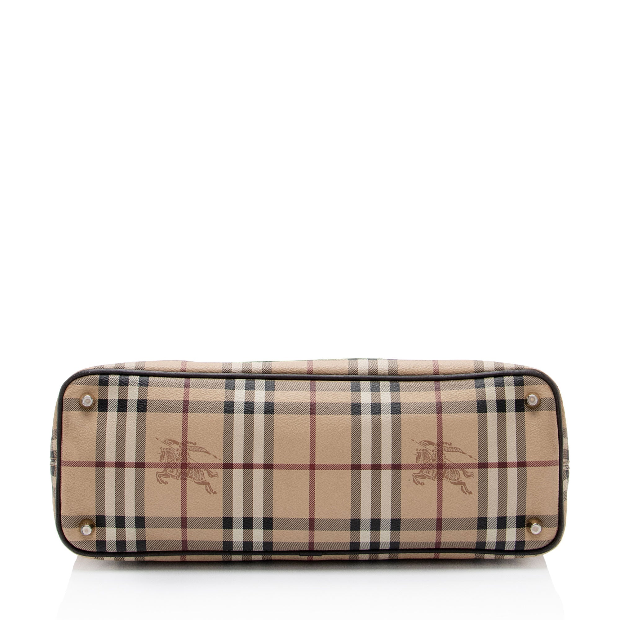 Burberry Haymarket Check Regent Medium Tote (SHF-gey01E)