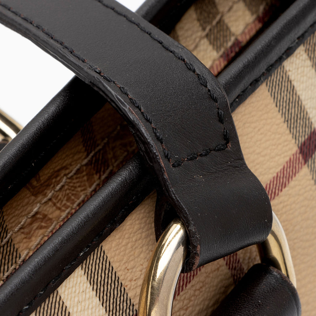 Burberry Haymarket Check Regent Medium Tote (SHF-gey01E)