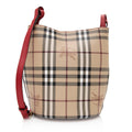Burberry Haymarket Check Small Bucket Bag (SHF-20280)