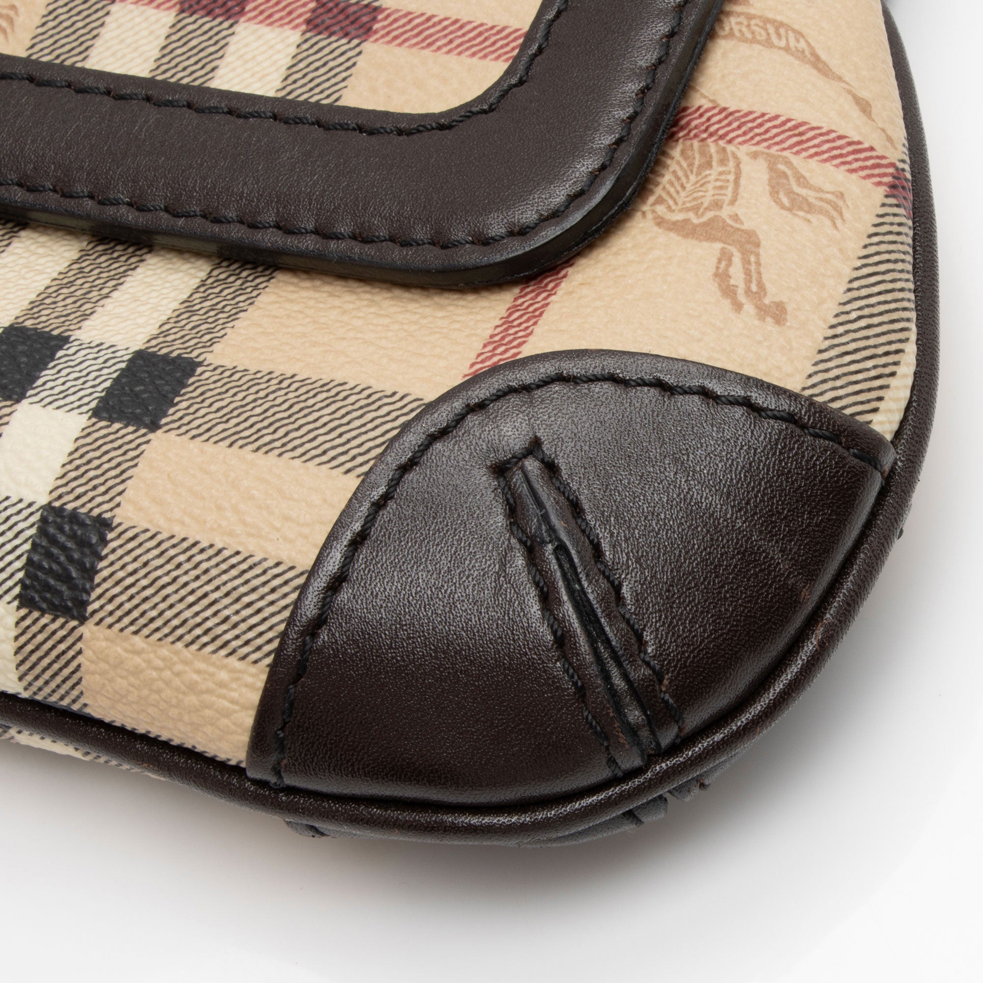 Burberry Haymarket Check Small Flap Shoulder Bag (SHF-AaFtEK)