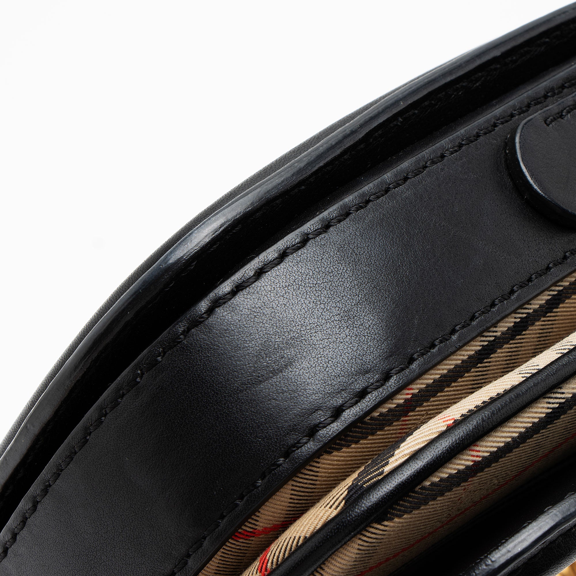 Burberry Horseferry Check Link Flap Bag (SHF-XUN7RC)