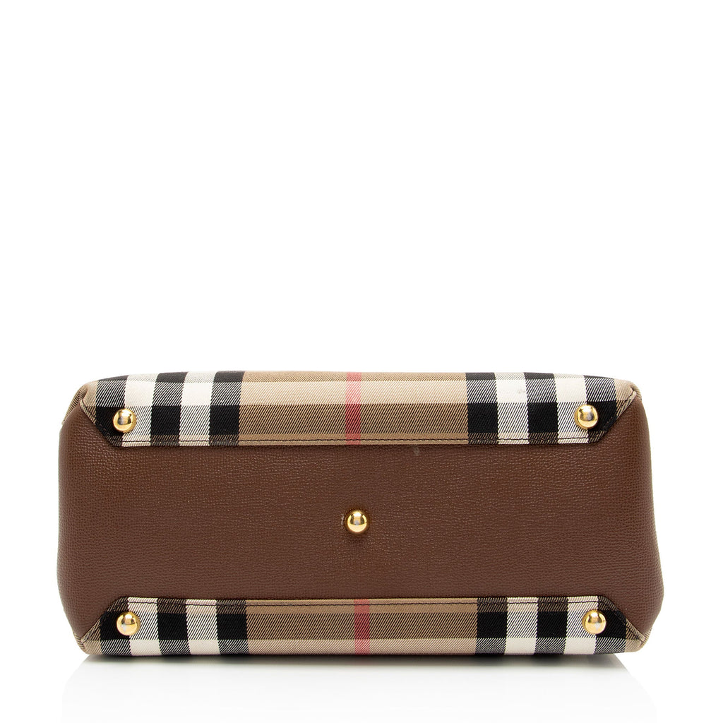 Burberry House Check Banner Medium Tote (SHF-0G2VoA)