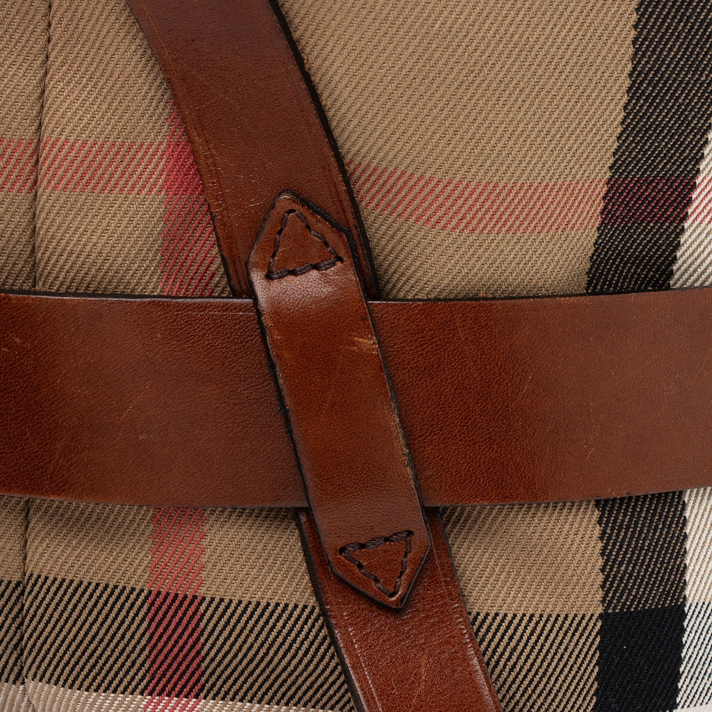 Burberry House Check Bridle Gosford Large Hobo (SHF-jHEss2)