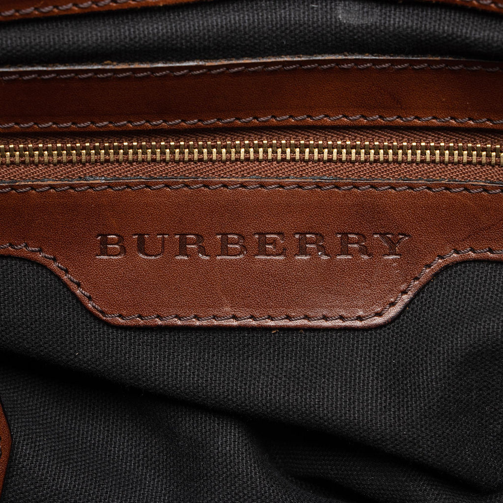 Burberry House Check Bridle Lynher Tote (SHF-mU2nhc)