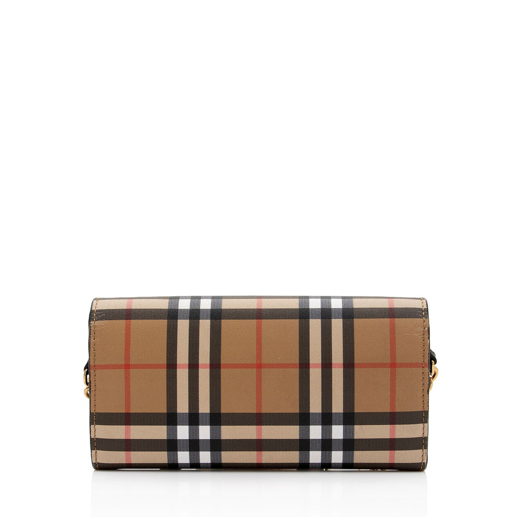 Burberry House Check Henley Chain Wallet (SHF-OabVyk)