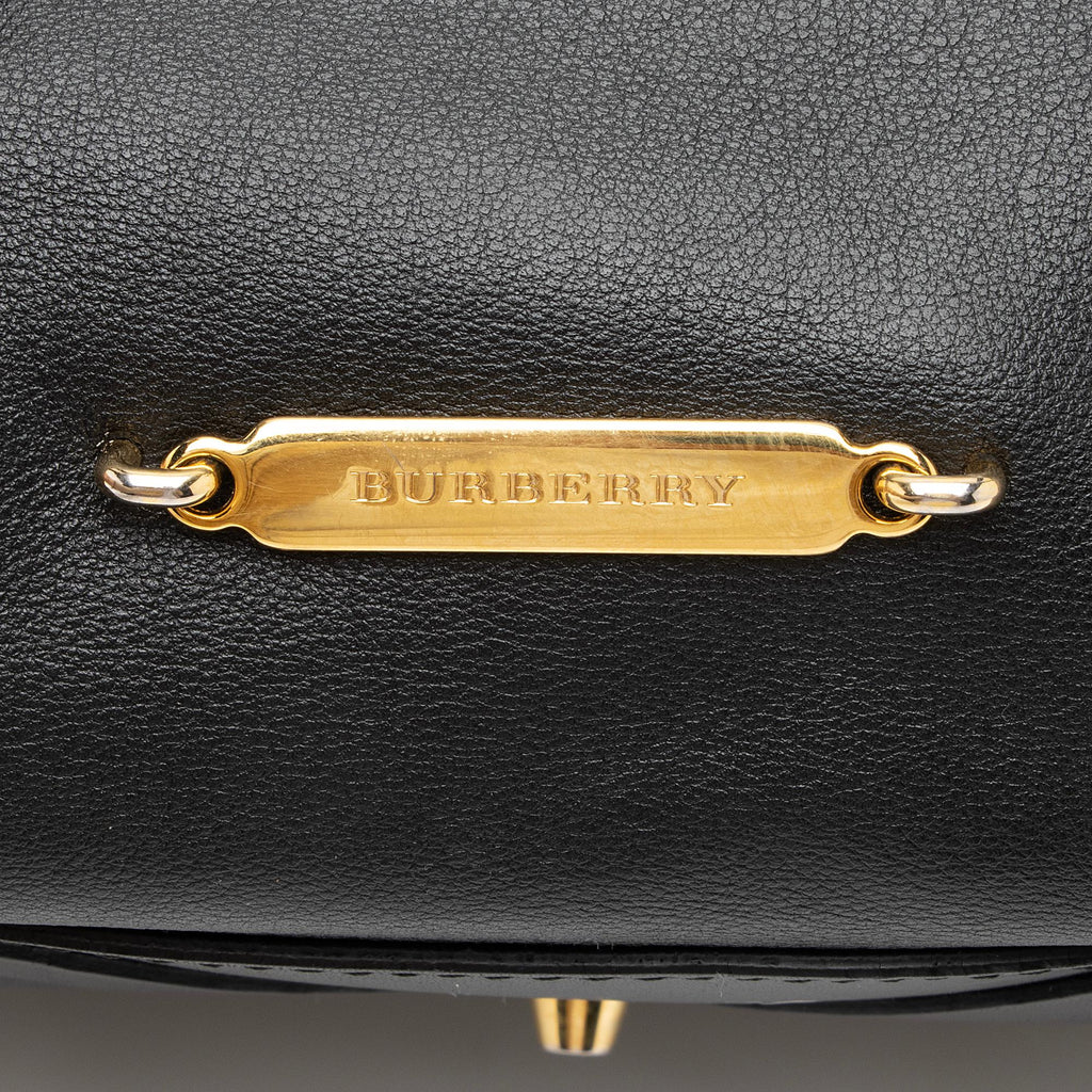 Burberry House Check Lambskin Bridle Salisbury Small Tote (SHF-mVCDxh)