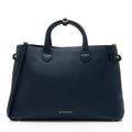 Burberry House Check Leather Banner Large Tote