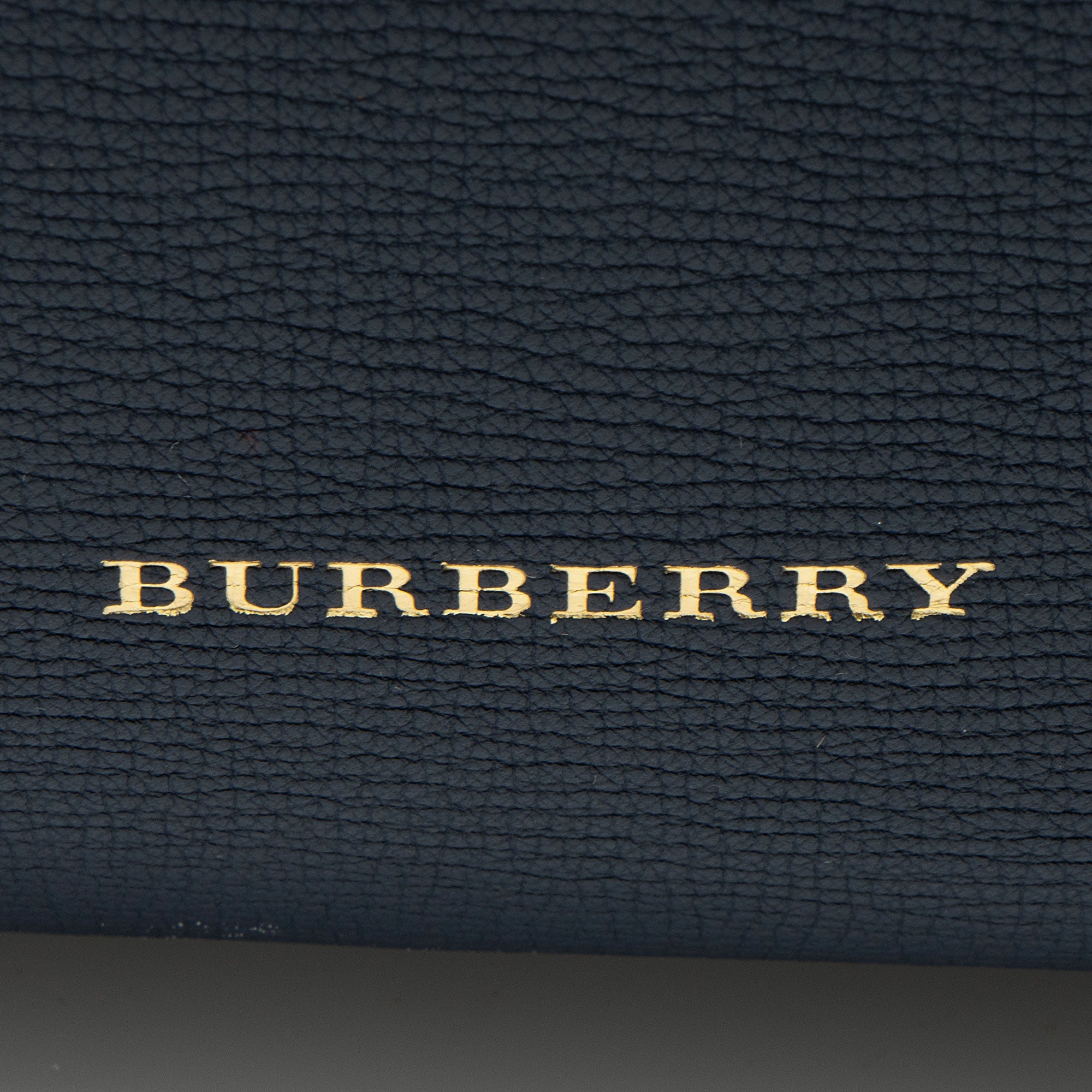 Burberry House Check Leather Banner Large Tote