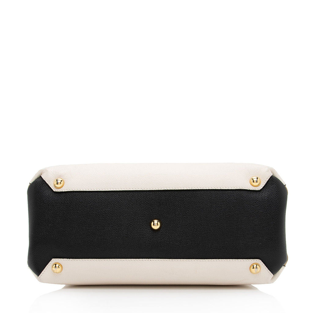 Burberry House Check Leather Banner Medium Tote (SHF-IHmkgX)