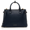 Burberry House Check Leather Banner Medium Tote (SHF-8z38Ea)