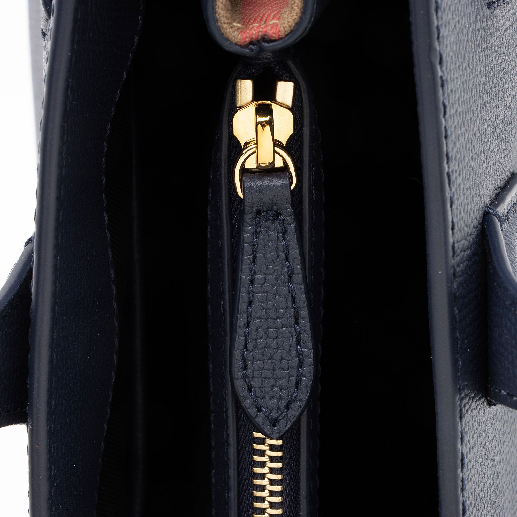 Burberry House Check Leather Banner Medium Tote