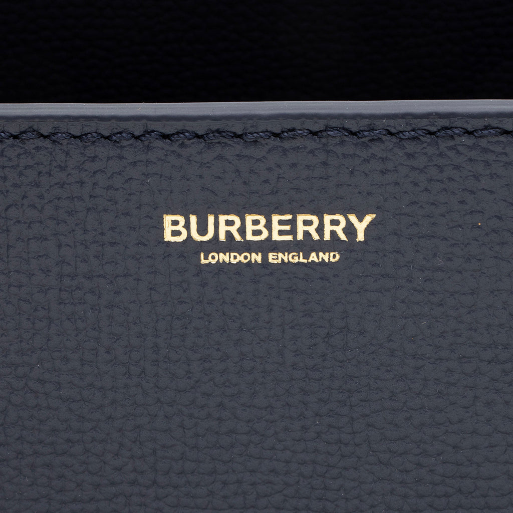 Burberry House Check Leather Banner Medium Tote