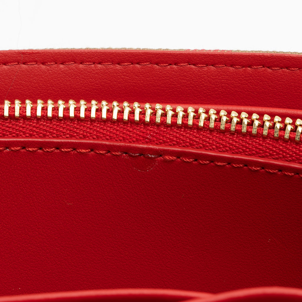 Burberry House Check Leather Hannah Wallet on Strap (SHF-eQV5N5)