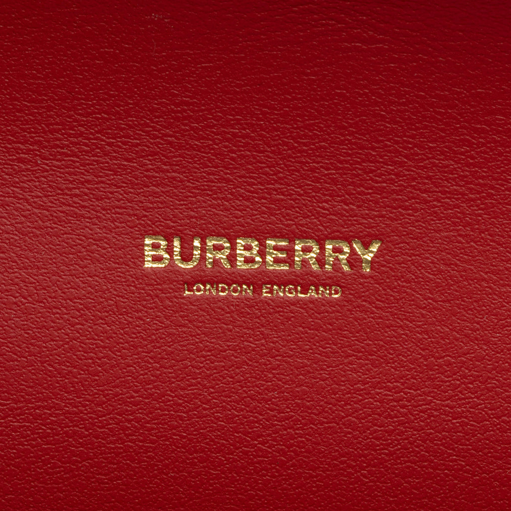 Burberry House Check Leather Hannah Wallet on Strap (SHF-eQV5N5)