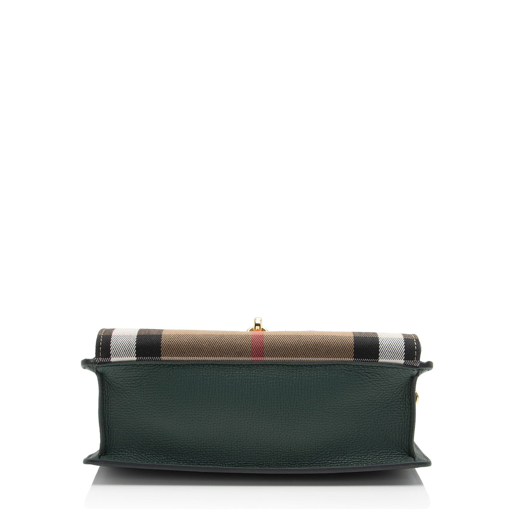 Burberry House Check Macken Chain Small Crossbody (SHF-WiRnsG)