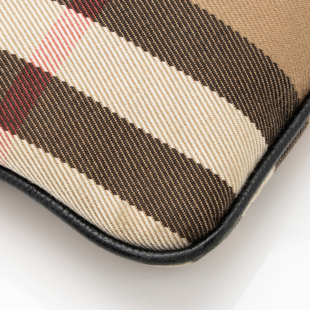 Burberry House Check Peyton Clutch (SHF-21676)