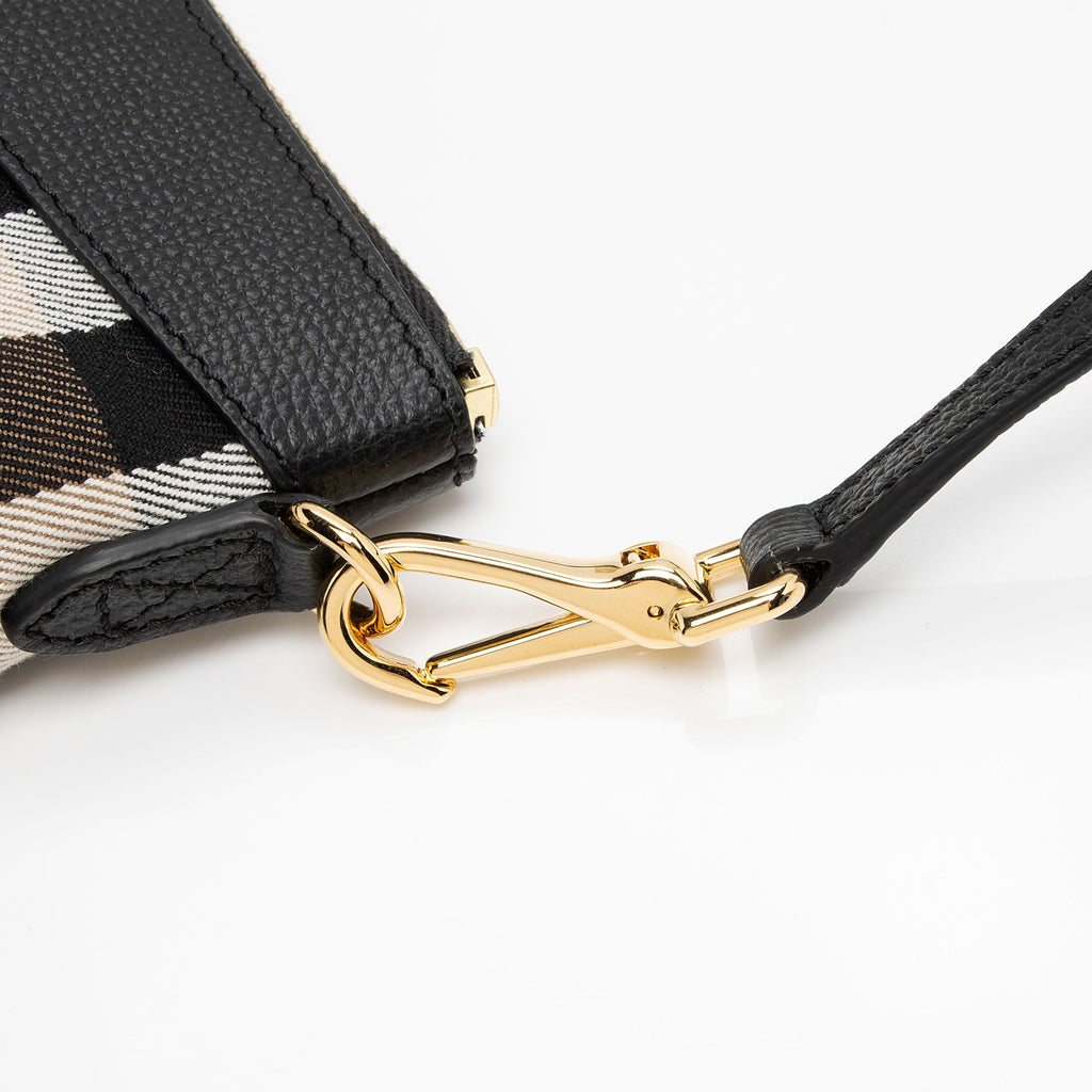 Burberry House Check Peyton Clutch (SHF-SzMvgy)