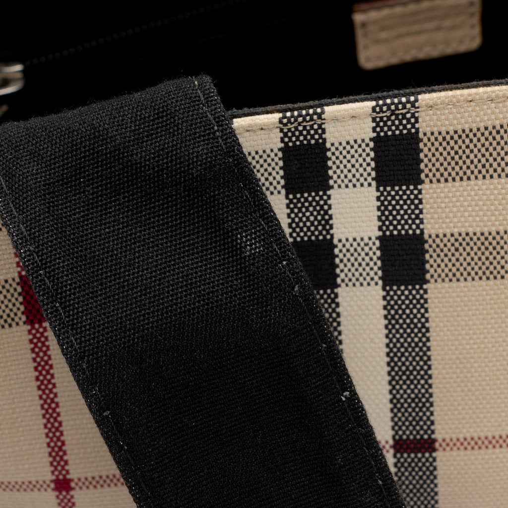 Burberry Horseferry Check Small Tote (SHF-yKj6B6)