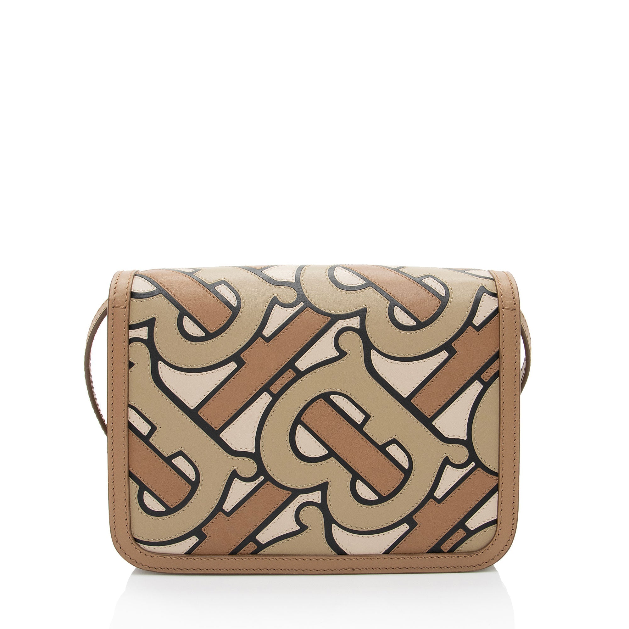 Burberry TB Monogram Leather TB Small Flap Bag