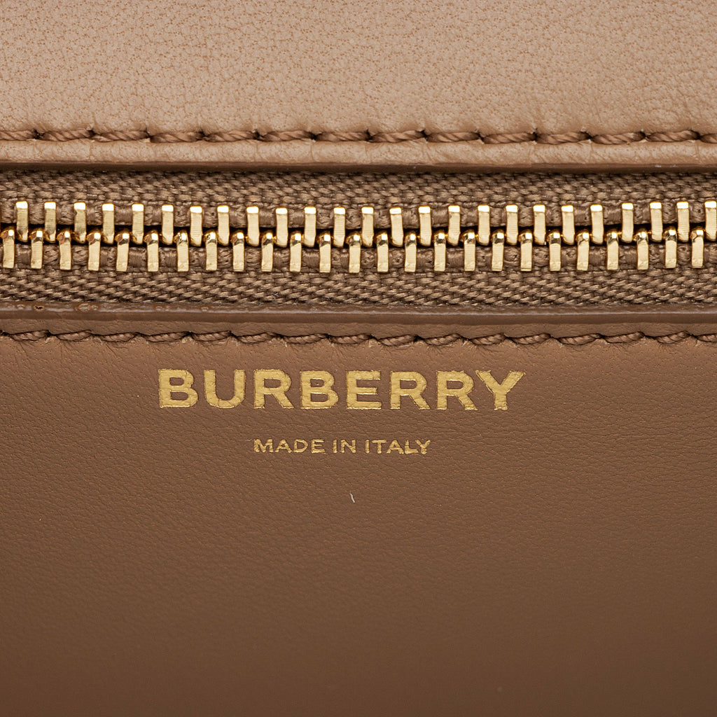 Burberry TB Monogram Leather TB Small Flap Bag