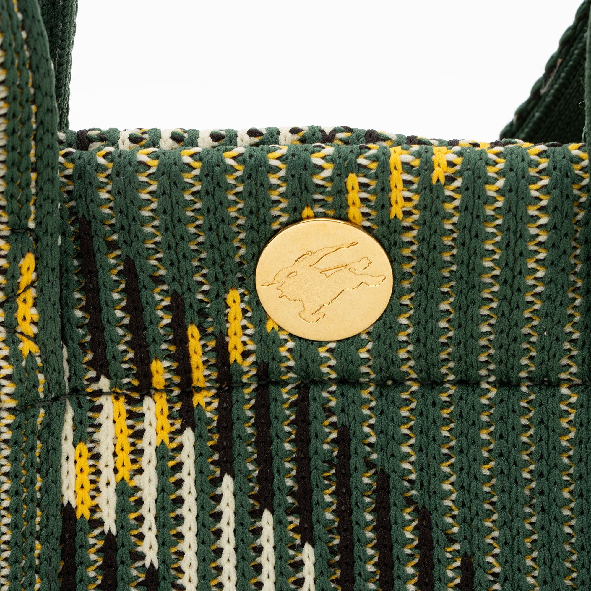 Burberry Knit Check Scarlet Mini Tote
