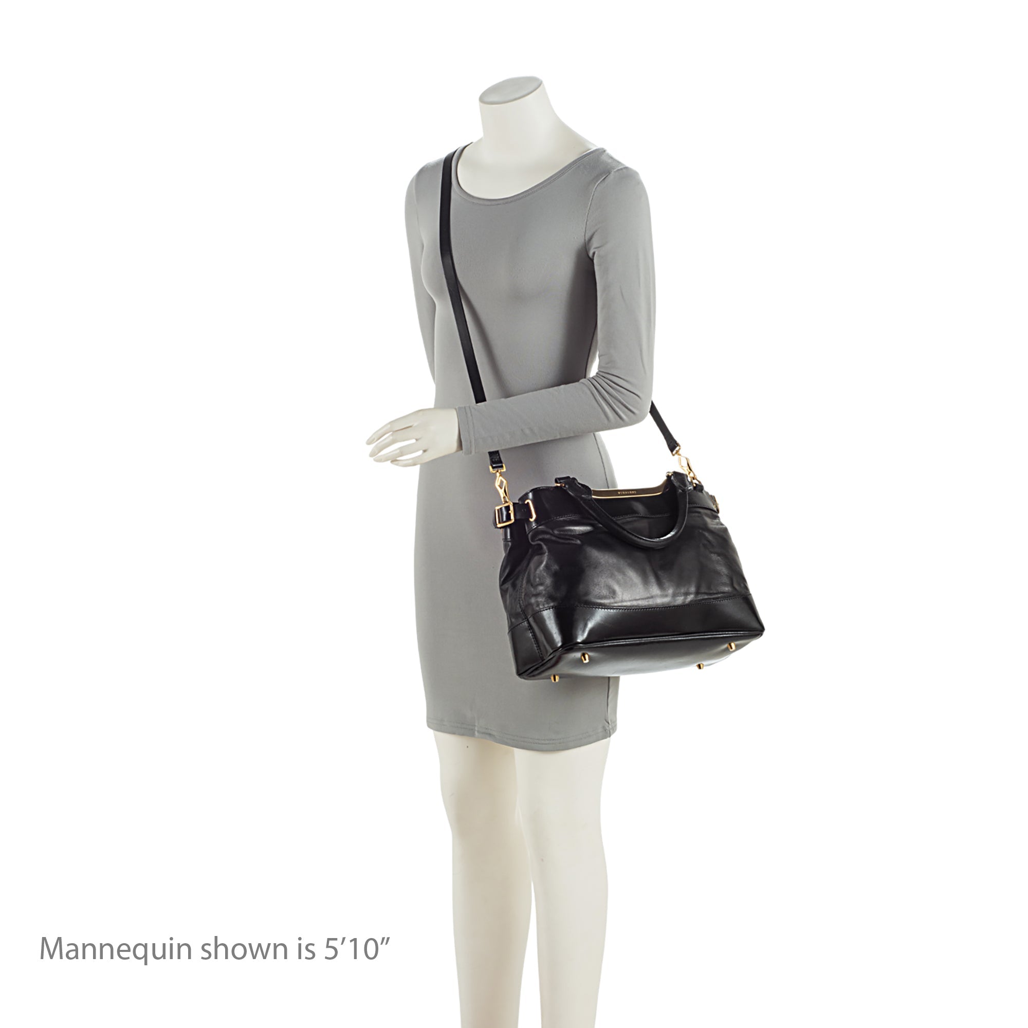 Burberry Lambskin Hepburn Convertible Tote (SHF-FHPl7M)