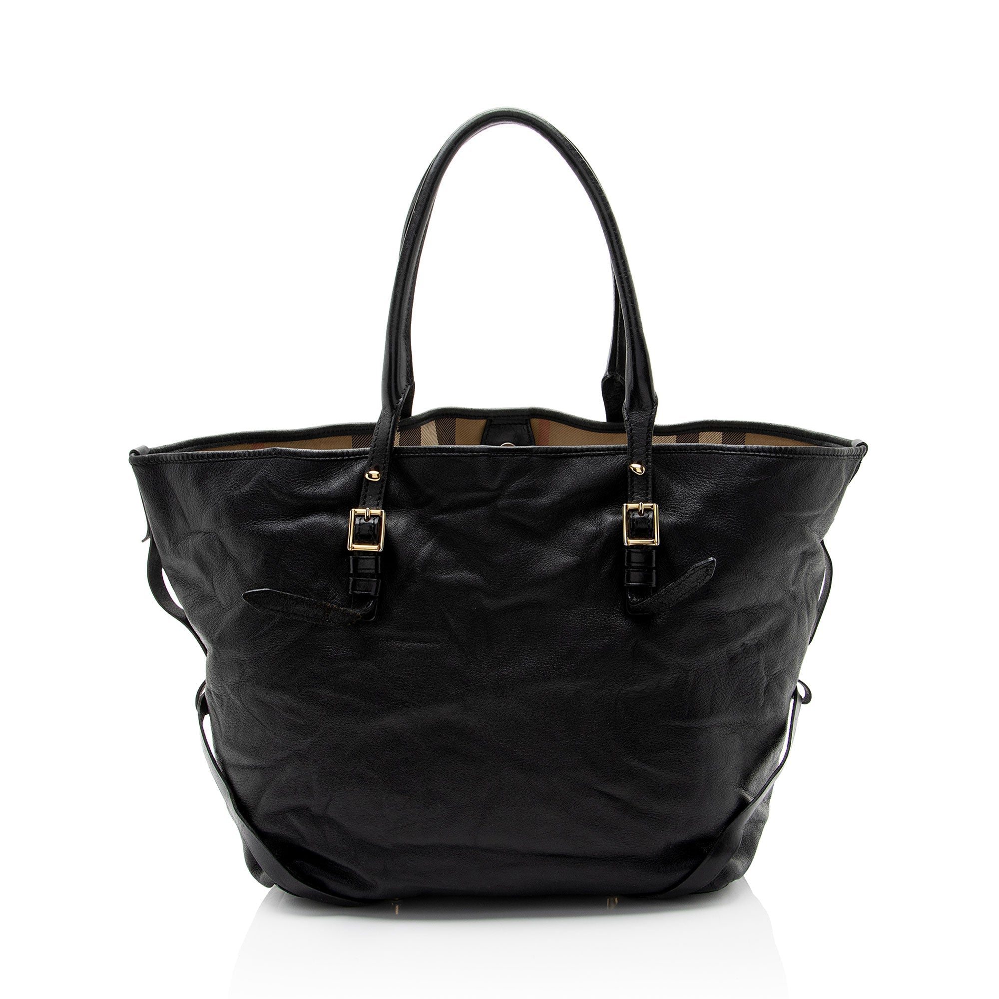 Burberry Lambskin Salisbury Bridle Medium Tote