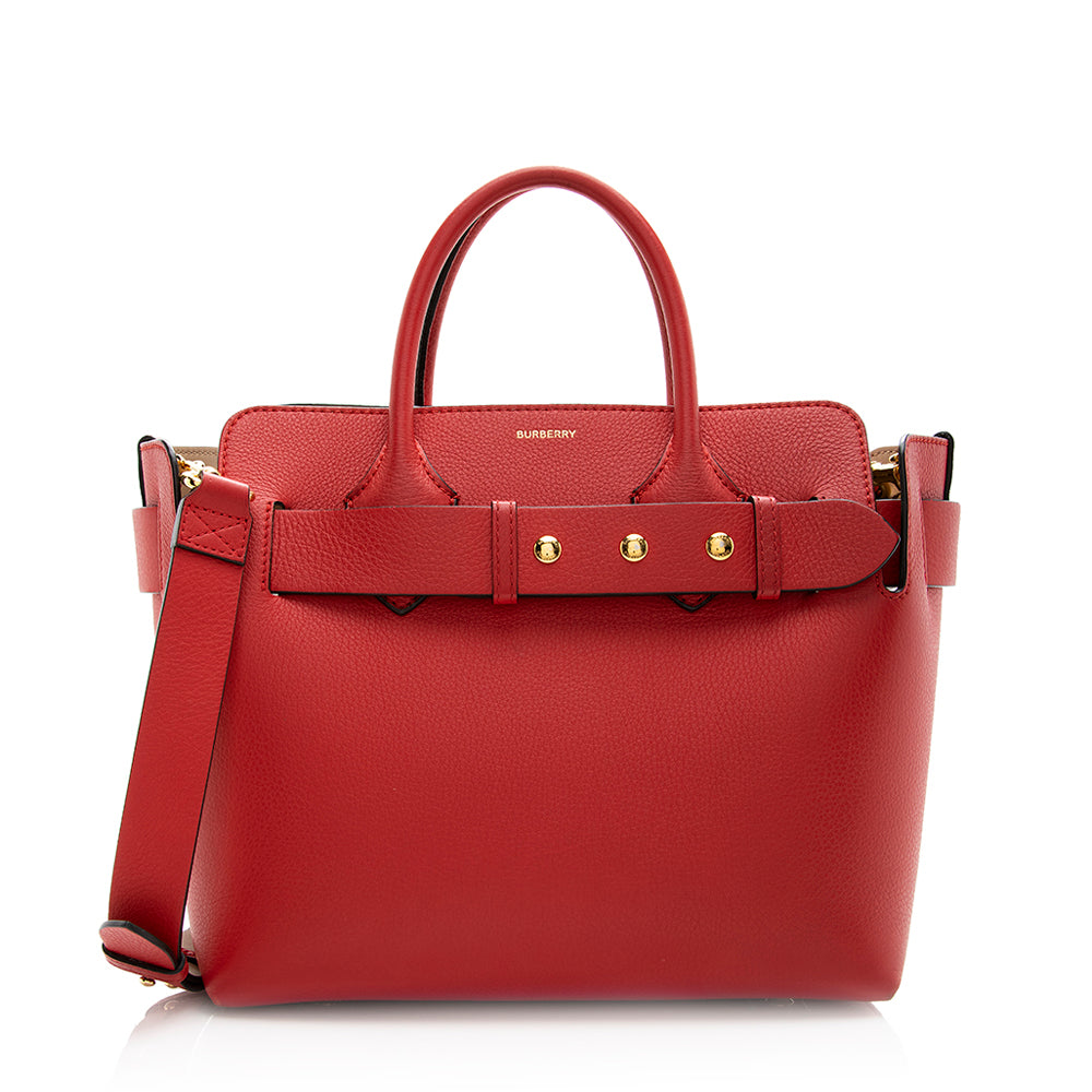 Burberry Leather Marais Belted Small Tote