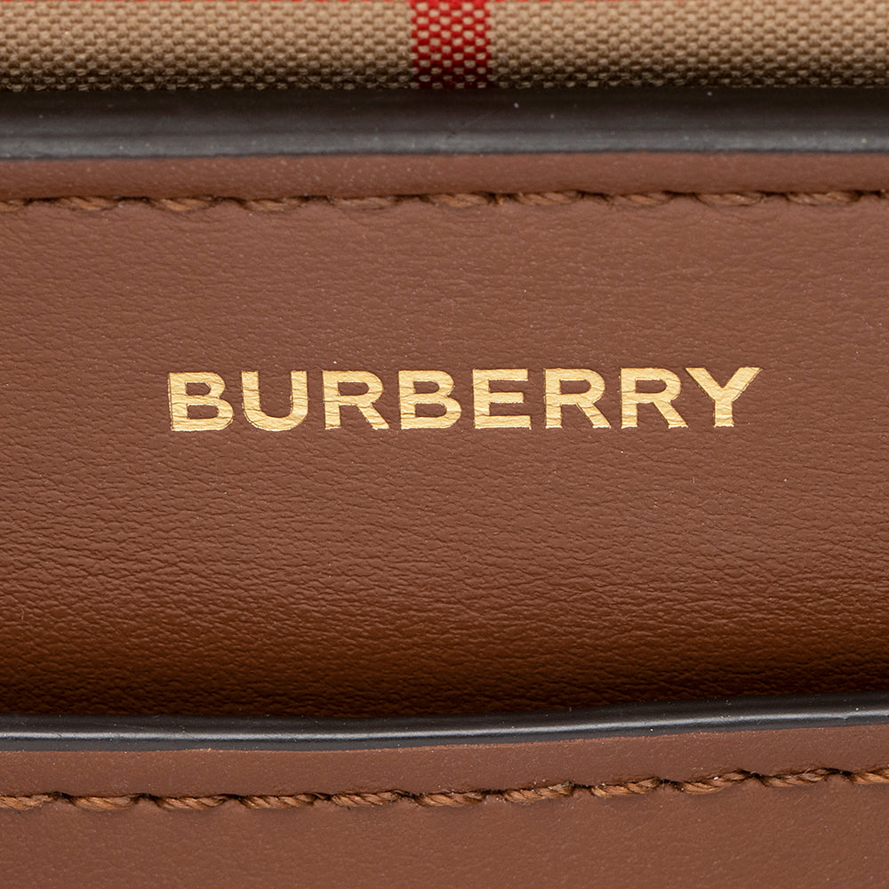 Burberry Leather Belted Marais Small Tote (SHF-22102)