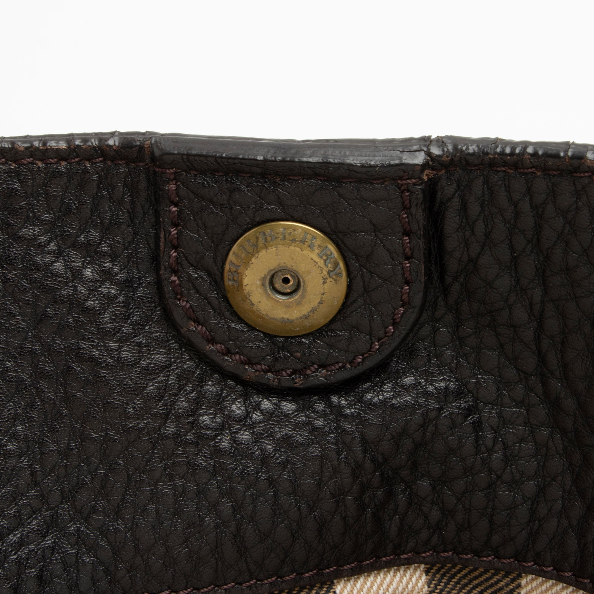 Burberry Leather Belted Tote (SHF-qVb30x)