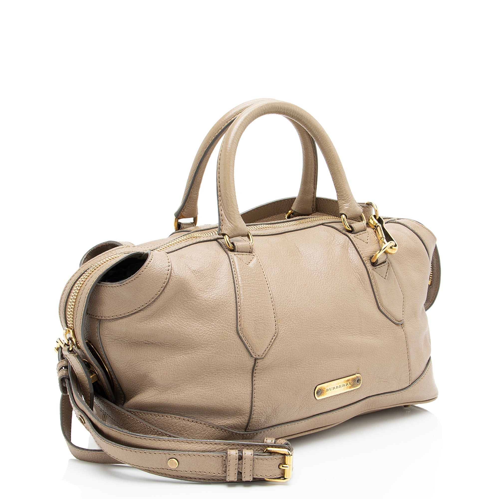 Burberry Leather Kirley Satchel