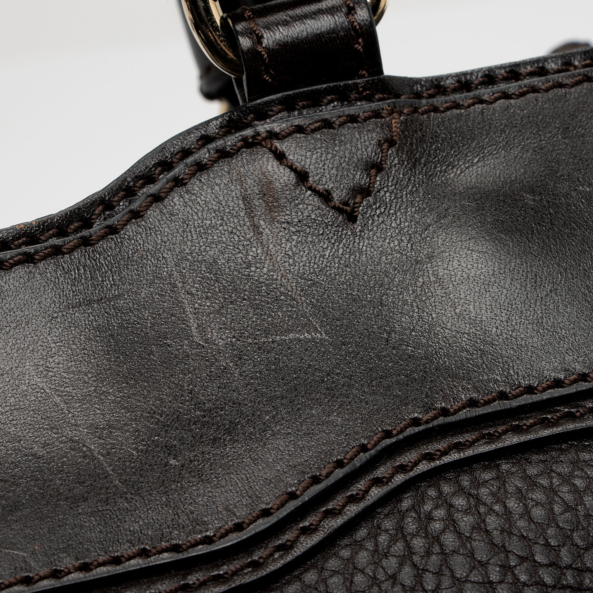 Burberry Leather Buckle Satchel (SHF-OSbihJ)