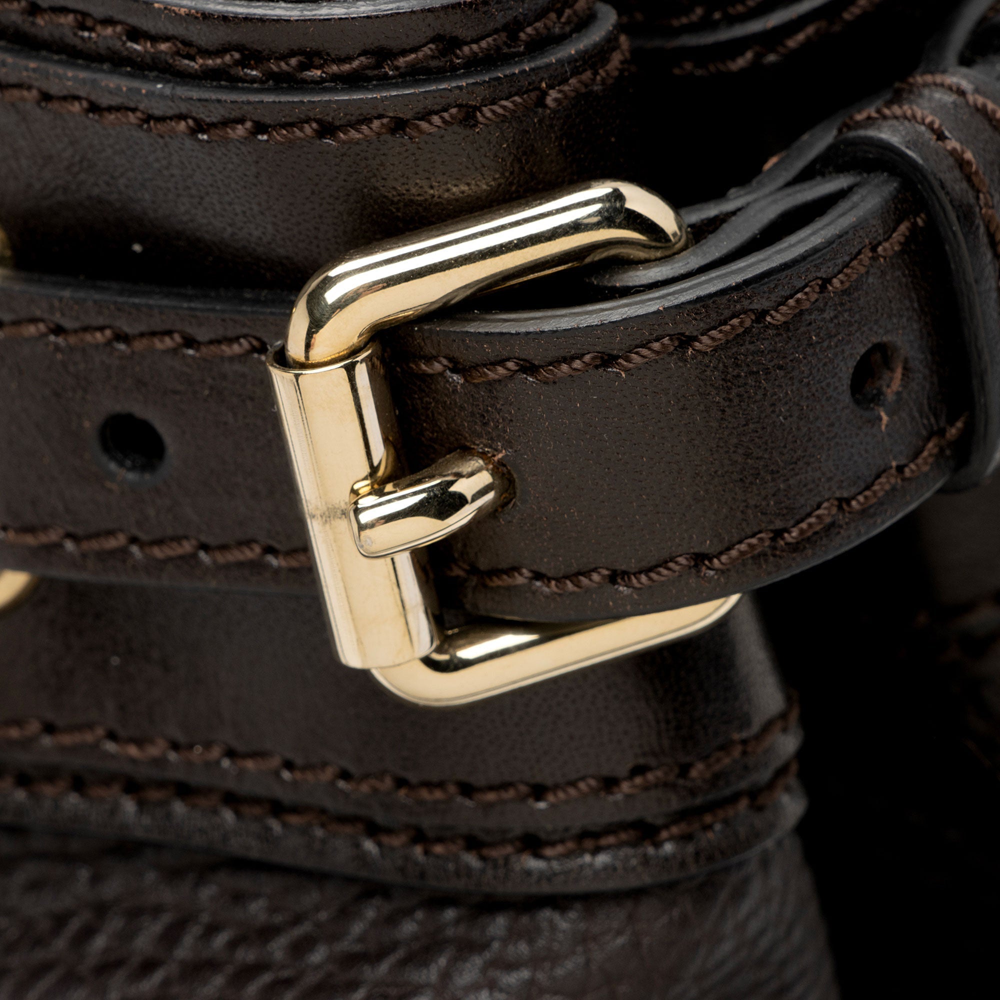 Burberry Leather Buckle Satchel (SHF-OSbihJ)
