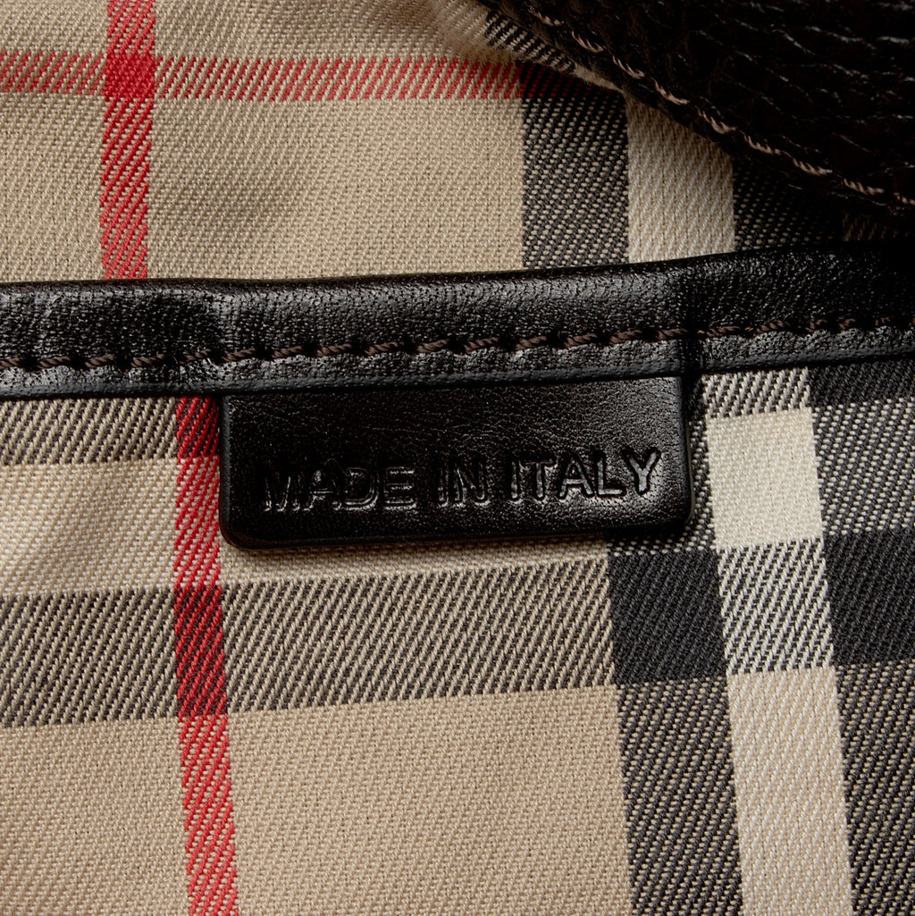 Burberry Leather Buckle Satchel (SHF-OSbihJ)
