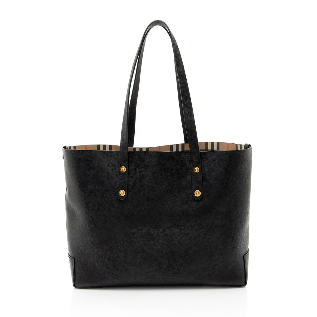 Burberry Leather Crest Small Tote