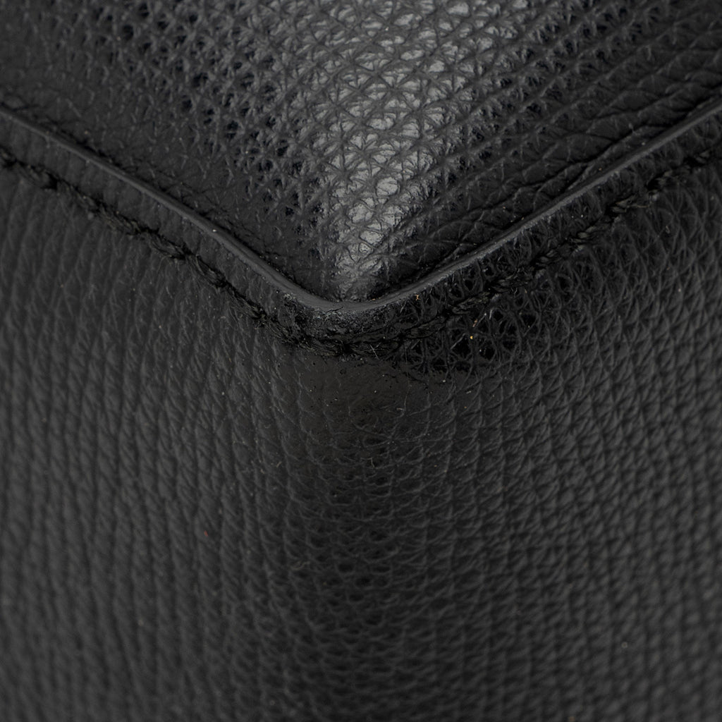 Burberry Leather Crest Small Tote