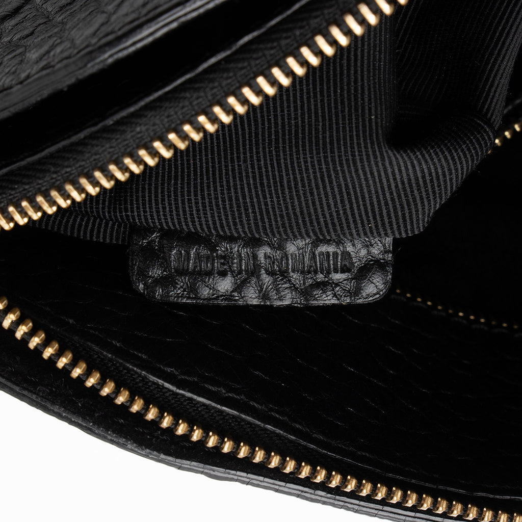Burberry Leather Embossed Check Chichester Clutch (SHF-TC4VkJ)
