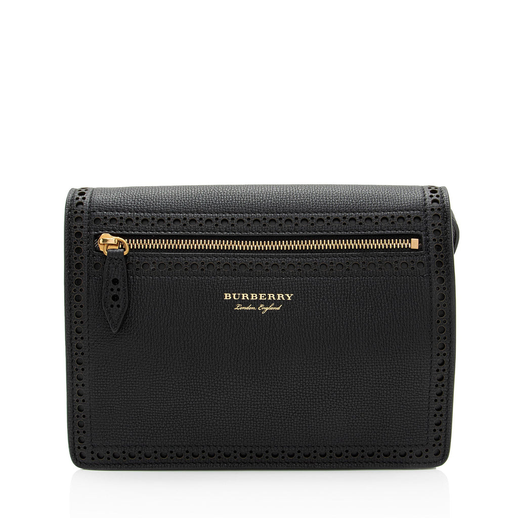 Burberry Leather Fringe Macken Small Crossbody (SHF-p0ePVQ)