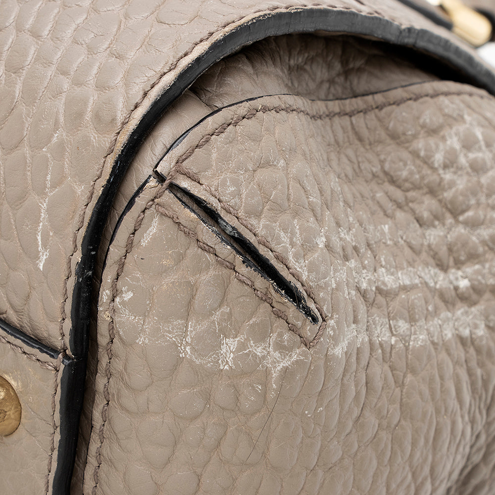 Burberry Leather Gladstone Small Satchel (SHF-19997)