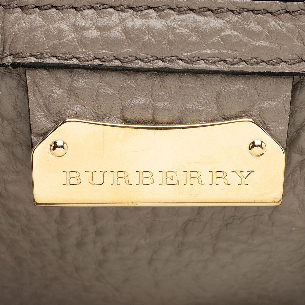 Burberry Leather Gladstone Small Satchel (SHF-19997)