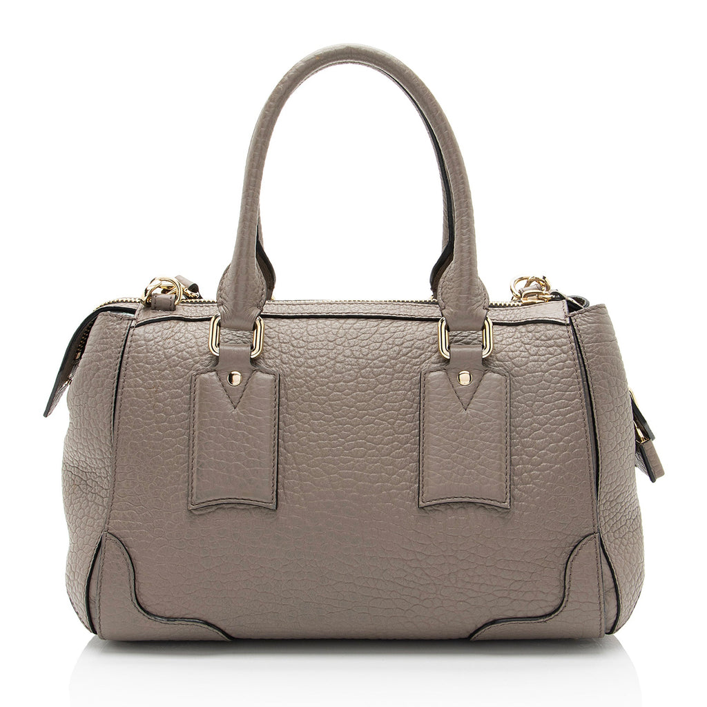 Burberry Leather Gladstone Small Satchel (SHF-BAXlgo)