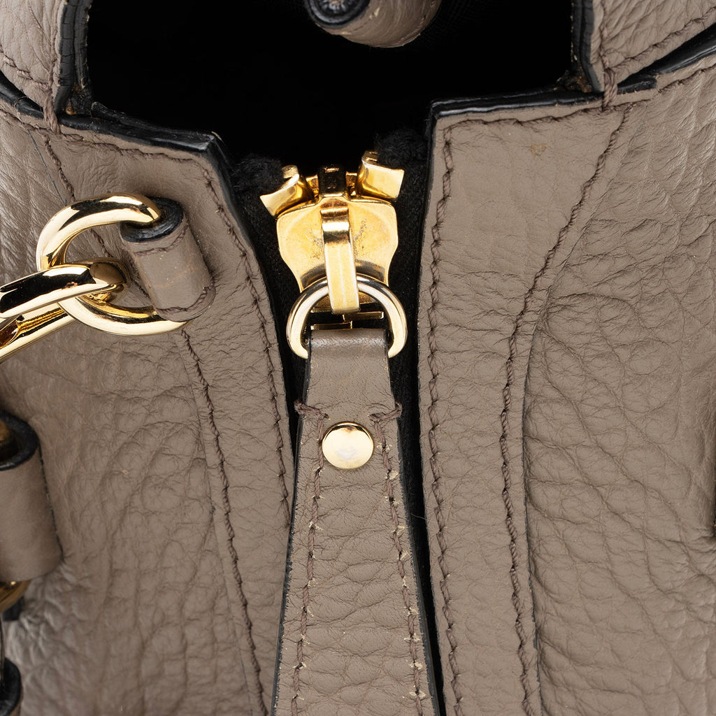 Burberry Leather Gladstone Small Satchel (SHF-BAXlgo)