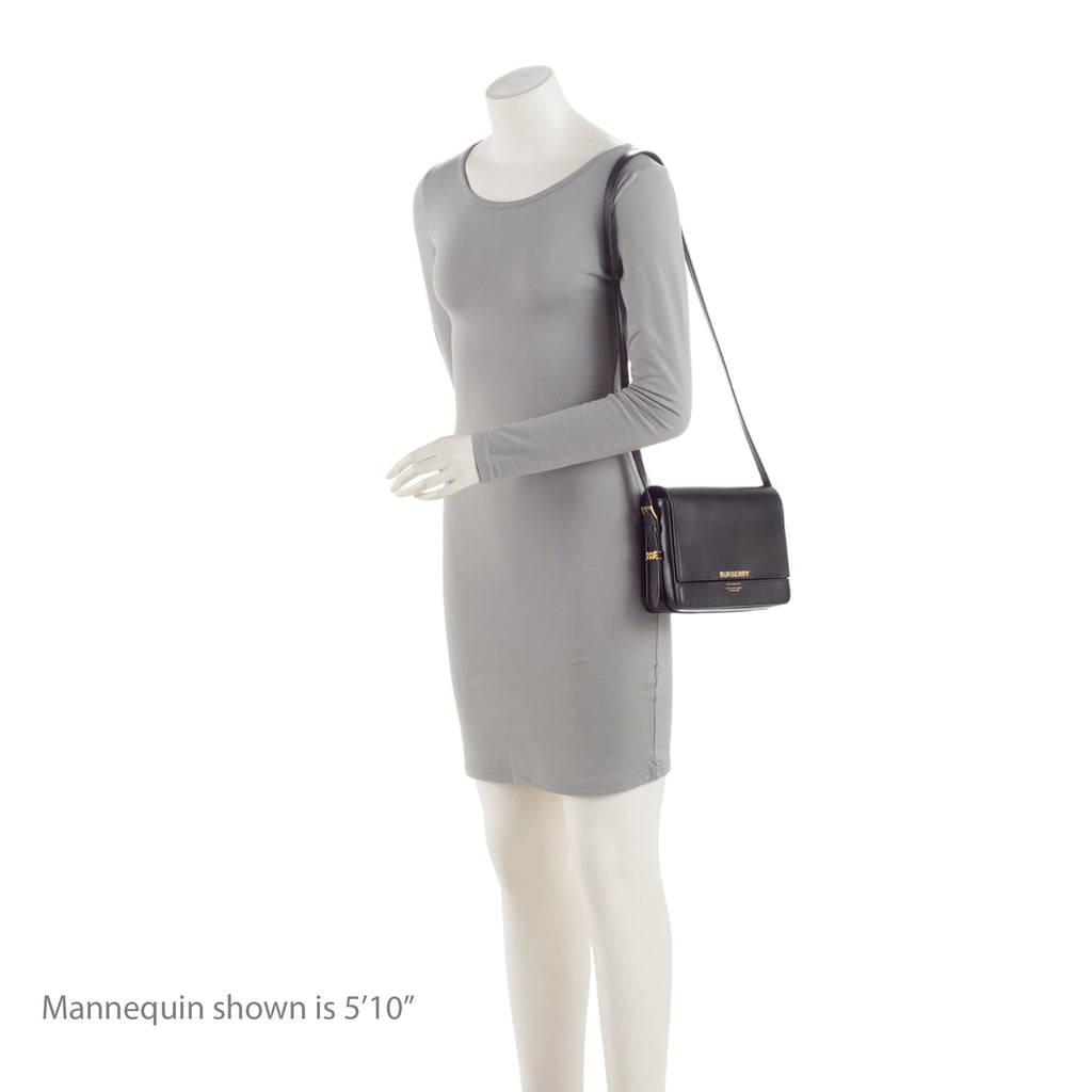 Burberry Leather Grace Small Flap Bag - FINAL SALE (SHF-d9ySrl)