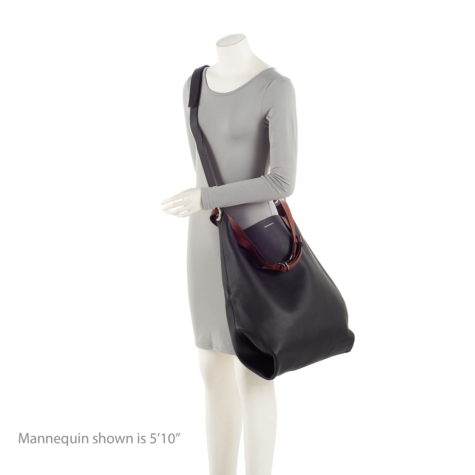 Burberry Leather Grommet Hobo (SHF-8VZhQp)