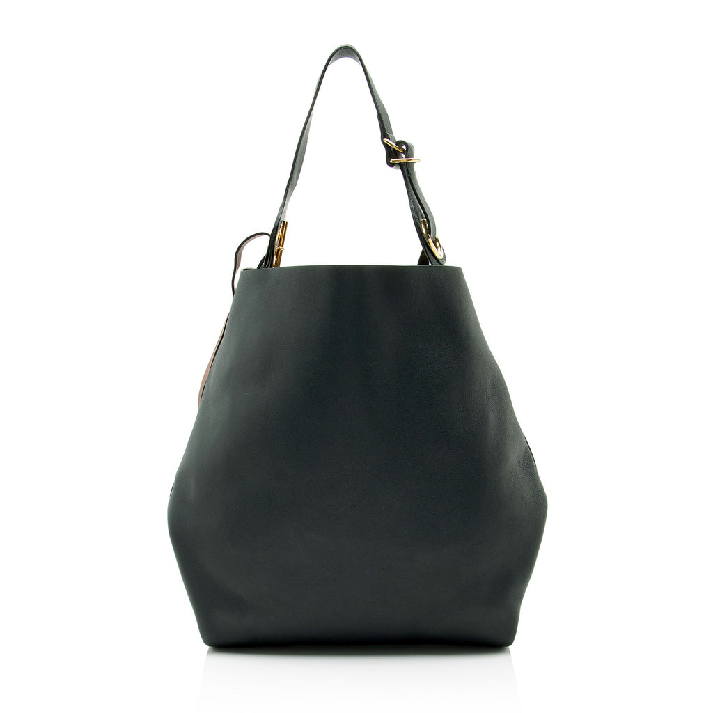 Burberry Leather Grommet Hobo