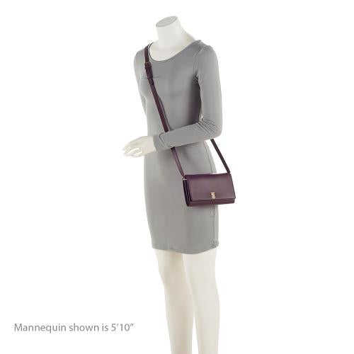 Burberry Leather Hannah Wallet on Strap (SHF-YAht6w)