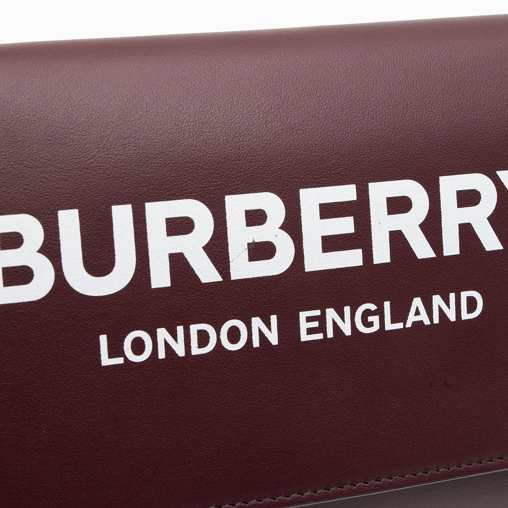 Burberry Leather Hazelmere Wallet on Strap