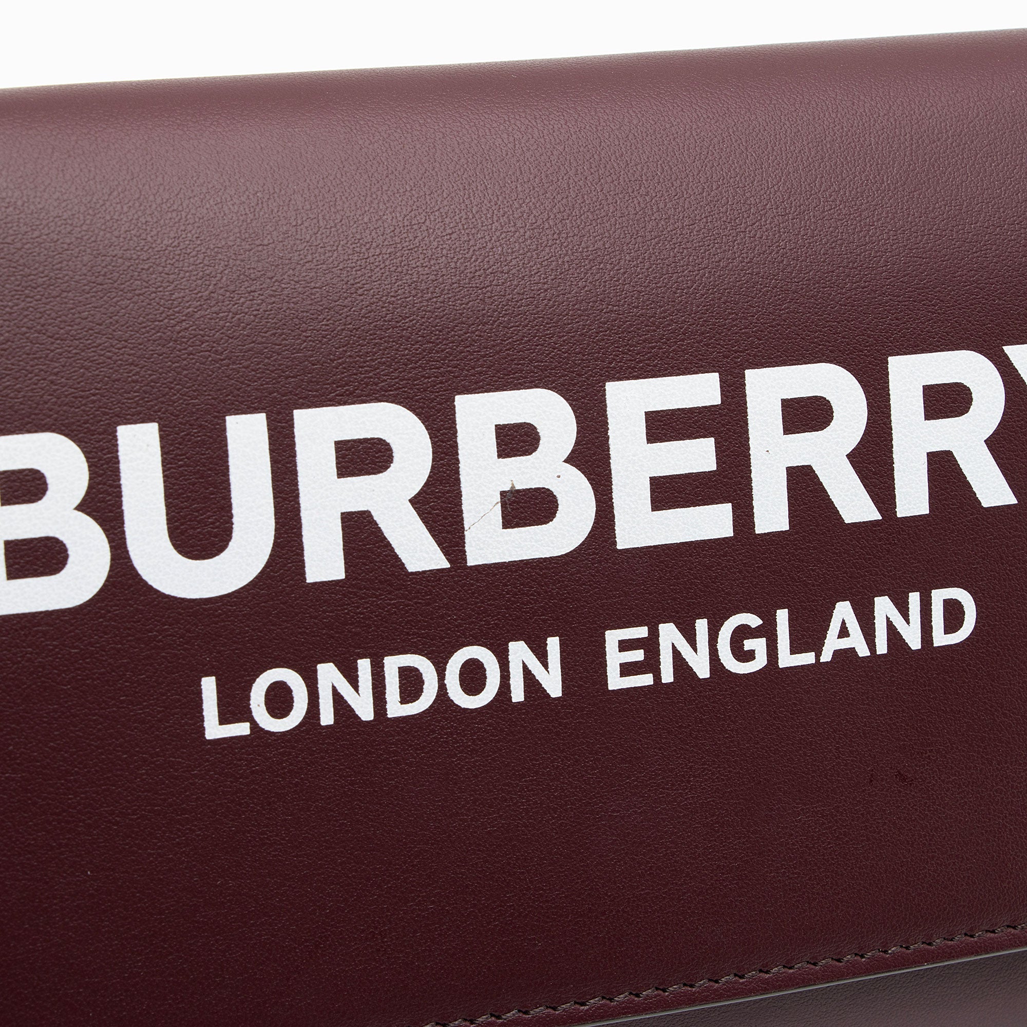Burberry Leather Hazelmere Wallet on Strap