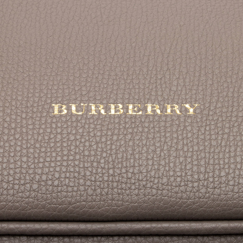 Burberry Leather Honeybrook Derby Medium Tote (SHF-eUcGSe)